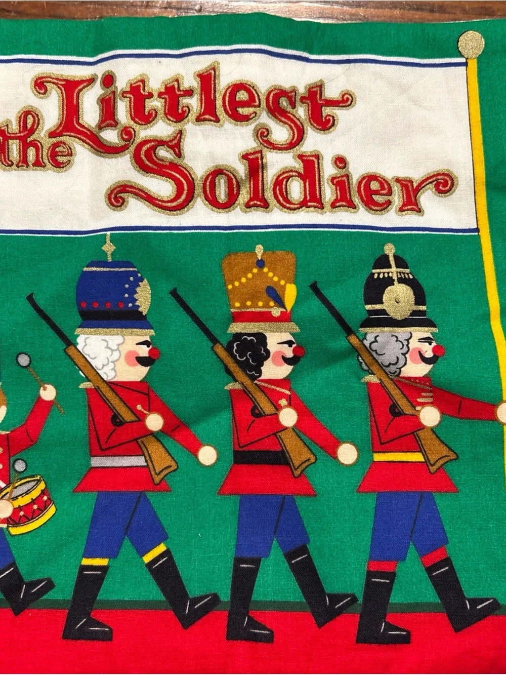 Littlest the Soldier Holiday Fabric Book